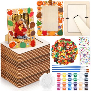 Foto 1 | Foto 1 | Craft Kit De Pintura Para Marco De Fotos De Otoño De Fovths Con Pegatinas - Venta Internacional.
