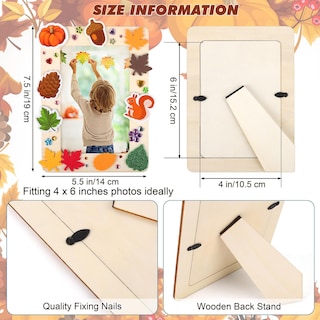 Foto 3 | Foto 3 | Craft Kit De Pintura Para Marco De Fotos De Otoño De Fovths Con Pegatinas - Venta Internacional.