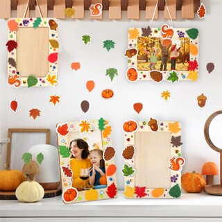Foto 7 | Foto 7 | Craft Kit De Pintura Para Marco De Fotos De Otoño De Fovths Con Pegatinas - Venta Internacional.