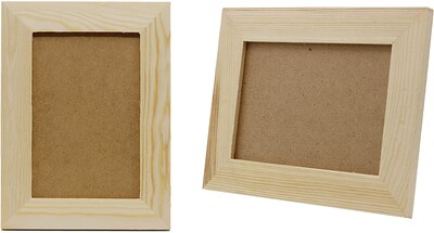 Foto 2 | Foto 2 | Marcos De Fotos Creative Hobbies De Madera De Pino Inacabada 6 X 8 Pulgadas - Venta Internacional.