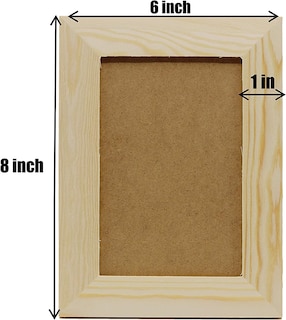 Foto 3 | Foto 3 | Marcos De Fotos Creative Hobbies De Madera De Pino Inacabada 6 X 8 Pulgadas - Venta Internacional.