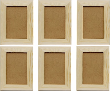 Foto 4 | Foto 4 | Marcos De Fotos Creative Hobbies De Madera De Pino Inacabada 6 X 8 Pulgadas - Venta Internacional.