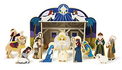 Foto 4 | Foto 4 | Figuras de Belén de Madera Melissa & Doug 11 Piezas - Venta Internacional