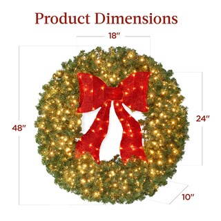 Foto 7 | Foto 7 | Corona De Navidad Best Choice Products De 122 Cm Con 250 Luces Led - Venta Internacional.