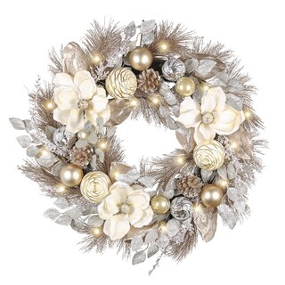 Foto 1 | Foto 1 | Corona Navideña Valery Madelyn De 60 Cm, Preiluminada, Con Luces Y Adornos - Venta Internacional.