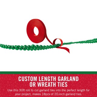 Foto 3 | Foto 3 | Corbatas Con Forma De Guirnalda Marca Velcro Holiday, Rollo De 30 Pies, Rojas - Venta Internacional.