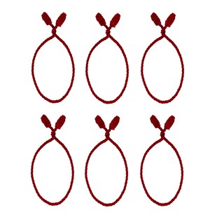 Foto 4 | Foto 4 | Guirnalda Decorativa, Lazos Retorcidos, Alta Decoración, 20 Cm, Paquete De 6 (rojo) - Venta Internacional.