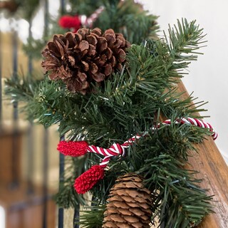 Foto 2 | Foto 2 | Corbatas Retorcidas Decorativas Haute Decor, 20 Cm, 6 Unidades (rojas Y Blancas) - Venta Internacional.