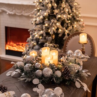 Foto 3 | Foto 3 | Corona Navideña Valery Madelyn Preiluminada De 50 Cm Con Luces Y Adornos - Venta Internacional.