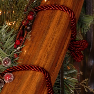 Foto 4 | Foto 4 | Paquete De 6 Corbatas Retorcidas Decorativas Haute Decor, 40 Cm (color Burdeos) - Venta Internacional.