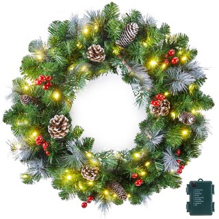 Foto 1 | Foto 1 | Corona Navideña Minetom con Luces-Venta Internaciona