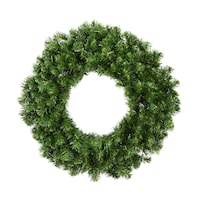 Corona De Navidad Vickerman 20 Pulgadas Diseño Artificial De Abeto De Douglas Sin Iluminación - Venta Internacional.