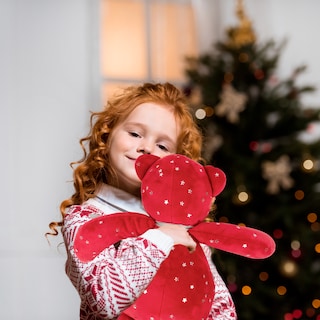 Foto 3 | Foto 3 | Oso Navideño de Tela TV Ofertas Fredo Rojo 40 cm