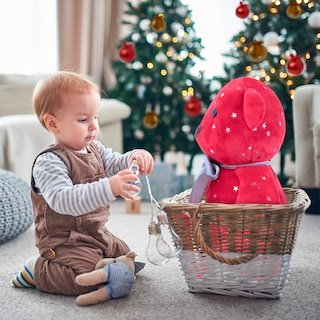 Foto 3 | Foto 3 | Oso Navideño de Tela De Felpa Tv Ofertas Fredo Rojo 80 cm