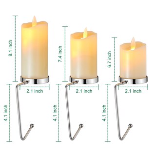 Foto 5 | Foto 5 | Juego De 3 Portavelas Led Minetom Para Calcetines Navideños - Venta Internacional.
