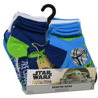 Foto 1 | Foto 1 | Calcetines Star Wars The Mandalorian Precious Cargo Para Niños Pequeños, Paquete De 10 - Venta Internacional.