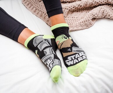 Foto 5 | Foto 5 | Set De Calcetines Star Wars The Mandalorian Unisex Set De Regalo De 5 Pares - Venta Internacional.