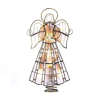 Foto 1 | Foto 1 | Adorno para Árbol Kurt Adler UL3113 Capiz Angel con Enredaderas y Perlas - Venta Internacional