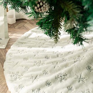 Foto 1 | Foto 1 | Falda Deggod Para Árbol De Navidad, Felpa, Piel Sintética Blanca Como La Nieve, 90 Cm - Venta Internacional.