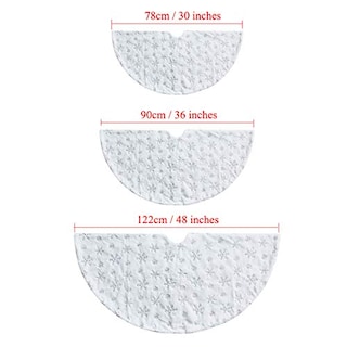 Foto 6 | Foto 6 | Falda Deggod Para Árbol De Navidad, Felpa, Piel Sintética Blanca Como La Nieve, 90 Cm - Venta Internacional.