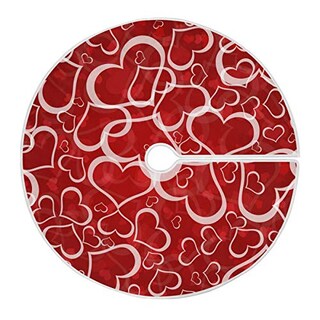 Foto 1 | Foto 1 | Falda Para Árbol De Navidad Moudou Love Heart, Poliéster, 90/120 Cm - Venta Internacional.