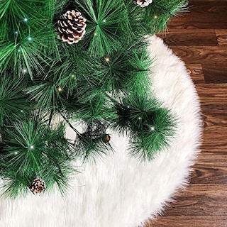Foto 2 | Foto 2 | Falda Para Árbol De Navidad Deggod, De Felpa Blanca Como La Nieve, 78 Cm De Diámetro - Venta Internacional.