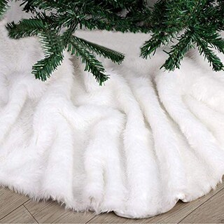 Foto 5 | Foto 5 | Falda Para Árbol De Navidad Deggod, De Felpa Blanca Como La Nieve, 78 Cm De Diámetro - Venta Internacional.