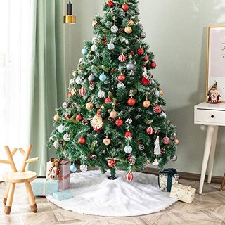 Foto 6 | Foto 6 | Falda Para Árbol De Navidad Deggod, De Felpa Blanca Como La Nieve, 78 Cm De Diámetro - Venta Internacional.