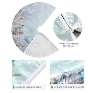 Foto 2 | Foto 2 | Falda De Árbol De Navidad Wamika Winter Snowman De Poliéster - Venta Internacional.