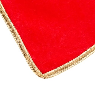 Foto 3 | Foto 3 | Falda Juvale Para Árbol De Navidad, Color Rojo Liso Con Ribete Dorado, 107 Cm - Venta Internacional.