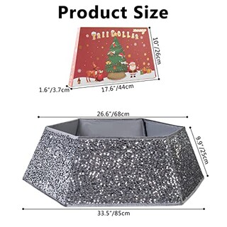 Foto 3 | Foto 3 | Collar De Árbol De Navidad Con Lentejuelas De Navidad, 85 Cm, Para Decoración Del Hogar - Venta Internacional.