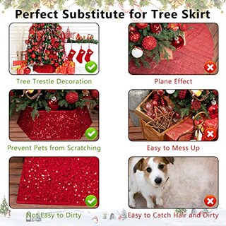 Foto 4 | Foto 4 | Collar De Árbol De Navidad Con Lentejuelas De Navidad, 85 Cm, Para Decoración Del Hogar - Venta Internacional.