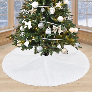 Foto 1 | Foto 1 | Falda Soardream Para Árbol De Navidad, Piel Sintética, 120 Cm, Color Blanco - Venta Internacional.