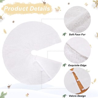 Foto 2 | Foto 2 | Falda Soardream Para Árbol De Navidad, Piel Sintética, 120 Cm, Color Blanco - Venta Internacional.