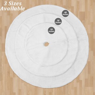 Foto 5 | Foto 5 | Falda Soardream Para Árbol De Navidad, Piel Sintética, 120 Cm, Color Blanco - Venta Internacional.