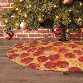 Foto 6 | Foto 6 | Alfombrilla Blublu Para Árbol De Navidad, 36 Pulgadas, Con Correas Rojas - Venta Internacional.