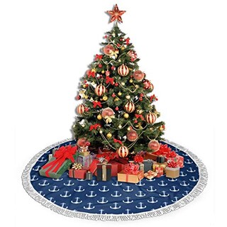 Foto 4 | Foto 4 | Falda Con Diseño De Árbol De Navidad Ghygty, Diseño Mandala Azul Marino, 76 Cm - Venta Internacional.