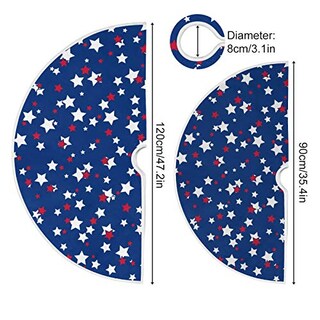 Foto 4 | Foto 4 | Faldón Para Árbol De Navidad, Diseño De Dussdil Usa Patriotic Stars, 90 Cm - Venta Internacional.