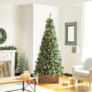 Foto 2 | Foto 2 | Falda De Árbol De Navidad Glitzhome De Madera Natural Con Cuello De Árbol De Navidad - Venta Internacional.