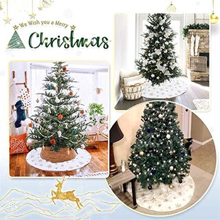Foto 2 | Foto 2 | Falda B-cool Para Árbol De Navidad, Piel Sintética, 122 Cm, Con Lentejuelas Doradas - Venta Internacional.