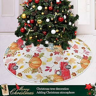 Foto 6 | Foto 6 | Falda De Árbol De Navidad Dussdil Autumn Pumpkin Truck Maple 120c - Venta Internacional.