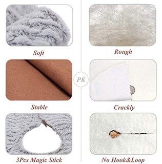 Foto 6 | Foto 6 | Faldón S-deal Para Árbol De Navidad, Piel Sintética, 122 Cm, Blanco Grisáceo - Venta Internacional.