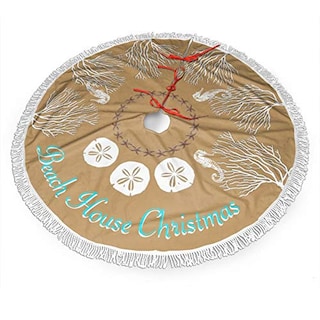Foto 1 | Foto 1 | Falda Para Árbol De Navidad Freehotu Beach Coral Christmas, 36 Cm - Venta Internacional.