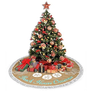 Foto 4 | Foto 4 | Falda Para Árbol De Navidad Freehotu Beach Coral Christmas, 36 Cm - Venta Internacional.