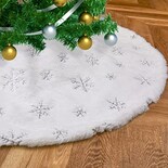 Falda B-cool Para Árbol De Navidad, Piel Sintética Blanca Como La Nieve, 91 Cm - Venta Internacional.