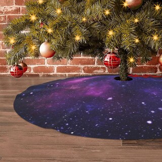 Foto 6 | Foto 6 | Alfombrilla Blublu Para Árbol De Navidad, 36 Pulgadas, Con Correas Rojas - Venta Internacional.