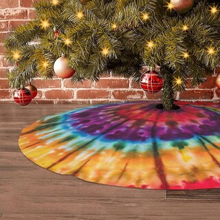 Foto 6 | Foto 6 | Alfombrilla Blublu Para Árbol De Navidad, 36 Pulgadas, Con Cuerdas Rojas - Venta Internacional.