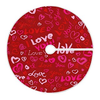 Foto 1 | Foto 1 | Falda Con Forma De Árbol Moudou Valentine's Love Heart, Poliéster, 90 Cm/120 Cm - Venta Internacional.
