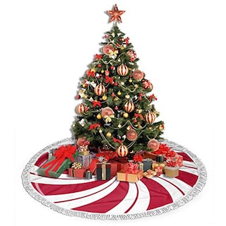 Foto 4 | Foto 4 | Falda Para Árbol De Navidad, Diseño De Caramelo Con Doble Espiral De Azúcar Y Menta - Venta Internacional.
