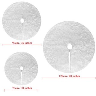 Foto 5 | Foto 5 | Falda Deggod Para Árbol De Navidad, Piel Sintética Blanca, 78 Cm De Diámetro - Venta Internacional.